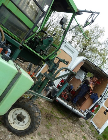 la grosse panne dans les vignes - the big breakdown in the vineyards - Champagne